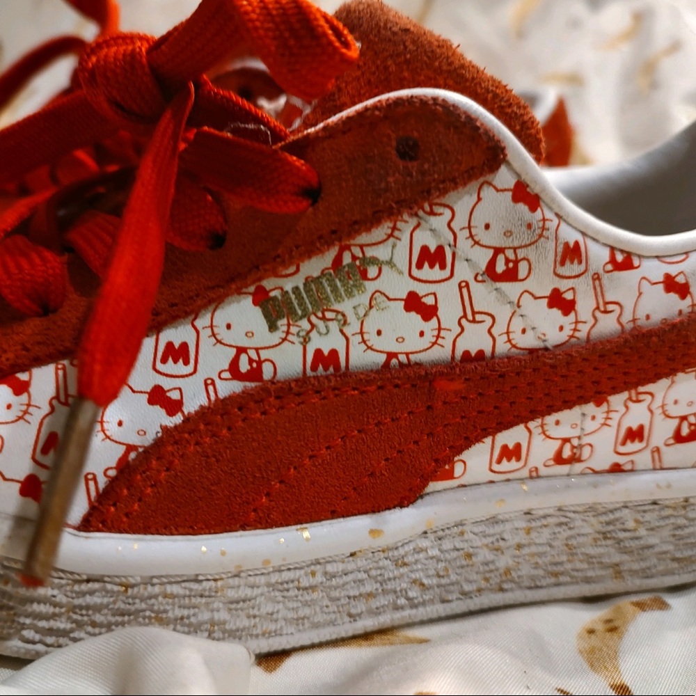 Hello kitty red pumas